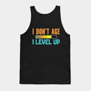 I Level Up Tee Video Game Gaming Gamer Dad Men Tank Top